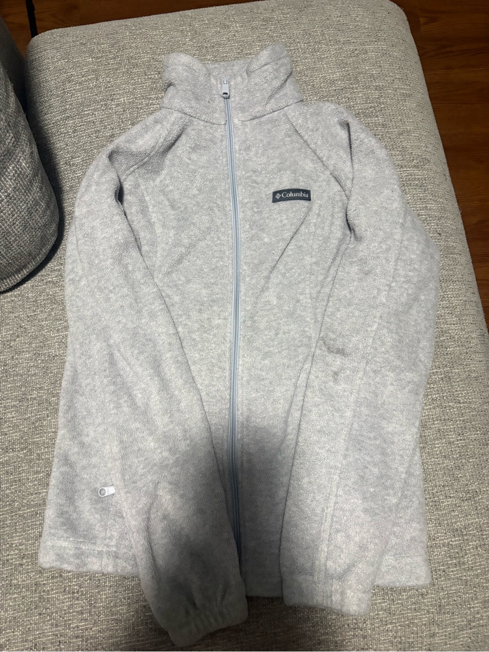 Columbia Gray Full-Zip Fleece Jacket